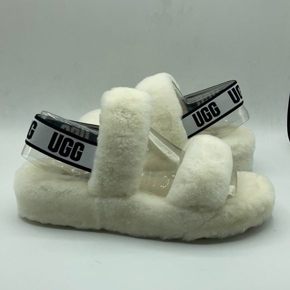 UGG Shoes - UGG Women's Oh Yeah White UGG Slides